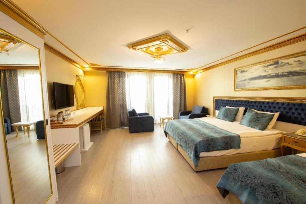Phosphorion Hotell Istanbul Exteriör bild Family room