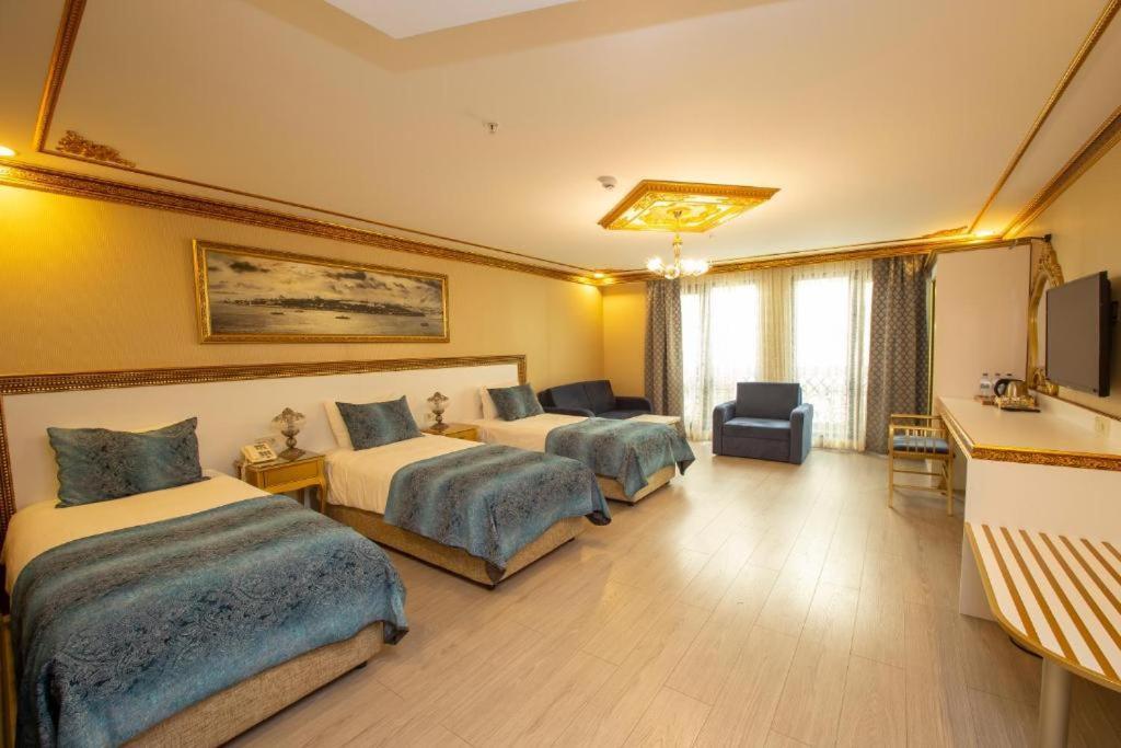 Phosphorion Hotell Istanbul Exteriör bild Family room